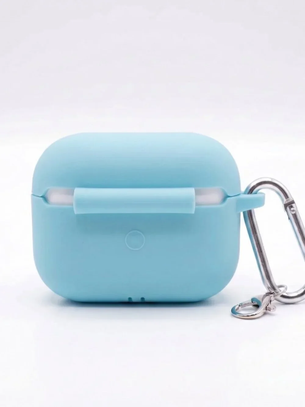 Blue Silicone Case for AirPods Pro & Pro 2 with Keychain